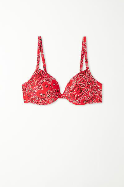 Tezenis Bikini Push-Up Imbottito Bandana Rossa Family Donna Rosso Tamaño 1