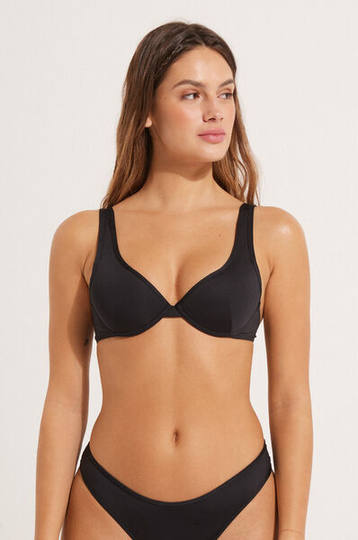 Tezenis Bikini Push-Up Microfibra Riciclata Donna Nero Tamaño 4