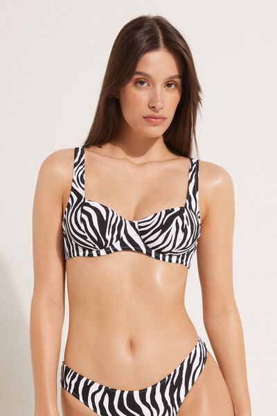 Tezenis Bikini Balconcino Timeless Zebra Donna Animalier Tamaño 4