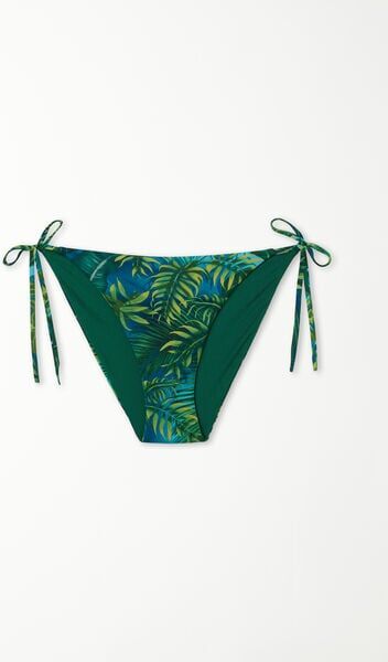 Tezenis Bikini Slip Laccetti Emerald Jungle Donna Verde Tamaño L