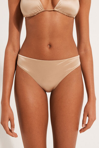 Tezenis Bikini Slip Classico Shiny Sabbia Oro Donna Naturale Tamaño XL