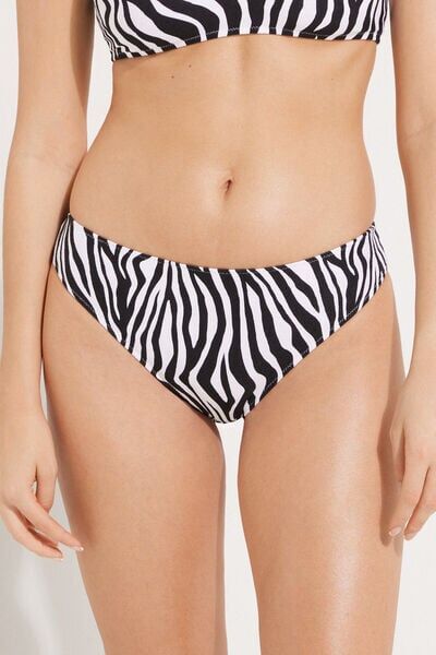 Tezenis Bikini Slip Classico Timeless Zebra Donna Animalier Tamaño XL