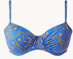 PrimaDonna Oblia voorgevormde bikinitop met print - Blauw