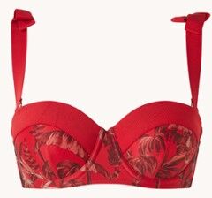 Ted Baker Fatiima voorgevormde balconette bikinitop - Rood