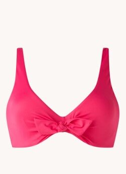 Hunkemöller Beugel bikinitop met gestrikt detail - Roze