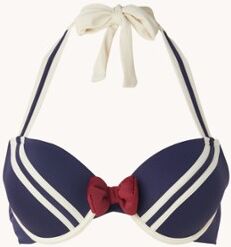 marlies | dekkers marlies   dekkers Sailor Mary halter bikinitop met push-up - Donkerblauw