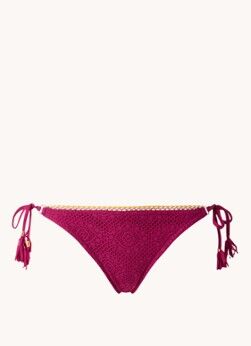 Banana Moon Galbia Crochet brazilian bikinislip met lurex - Mahoniebruin