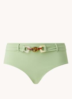 Seafolly Belize hipster bikinislip met ceintuur - Lindegroen