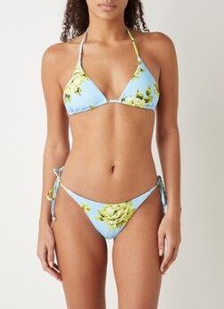 Seafolly Full Bloom brazilian bikinislip met bloemenprint - Lichtblauw