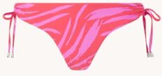 Seafolly Skin Deep brazilian bikinislip met print - Rood