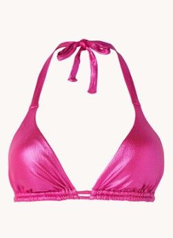 Luli Fama Triangel bikinitop met uitneembare vulling - Fuchsia