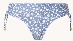 Beachlife Flower Fest bikinislip met bloemenprint - Lichtblauw