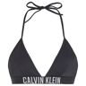 Calvin Klein Swimwear Triangel-bikinitop Classic met belettering zwart Extra Small