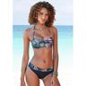 Lascana Bikinibroekje Reese met omslagband en palmboomprint multicolor 34;36;38;40;42;44