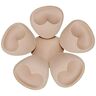 TopBine Bra Pads Inserts Verwijderbare Bra Inserts Pads Bra Cups Inserts Borst Pads voor Sport BH en Bikini Tops Badpak, Driehoek 3 paar, A