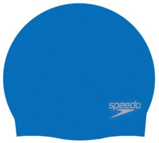 Speedo badmuts gevormd junior siliconen blauw one size - Blauw