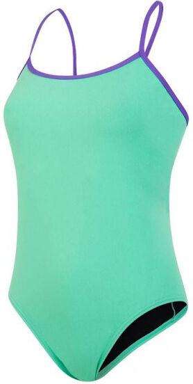 Speedo badpak Solid dames polyester groen/paars - Groen,Paars