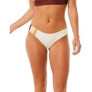 Rip Curl Block Party Spliced Cheeky Hip Bone S, Bone