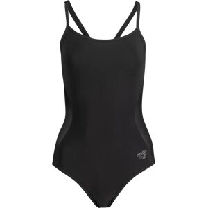 Arena Mesh Panels Swimsuit Closed Back, badrdrakt, dame BLACK