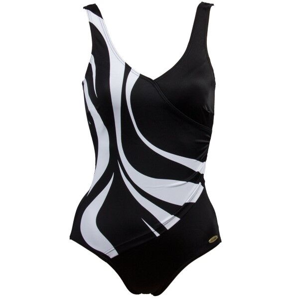 Damella Julia Basic Swimsuit - Black/White