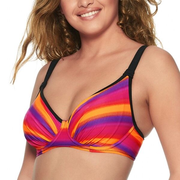 Wiki Zaragoza Full Cup Bikini Top - Orange patterned * Kampanje *