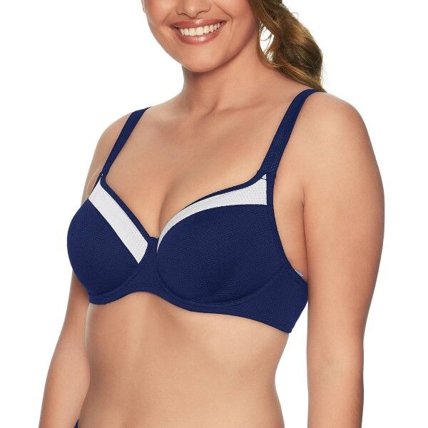 Wiki Porto Cervo Full Cup De Luxe Bikini Top - Blue