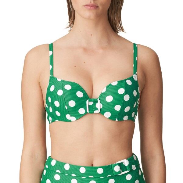 Marie Jo Rosalie Heart Shape Padded Bikini Top - Green