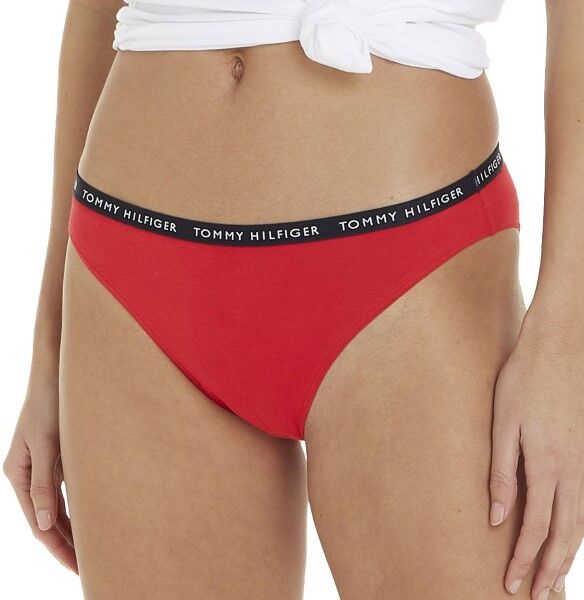 Tommy Hilfiger 3-pakning Recycled Essentials Bikini - Red/Blue