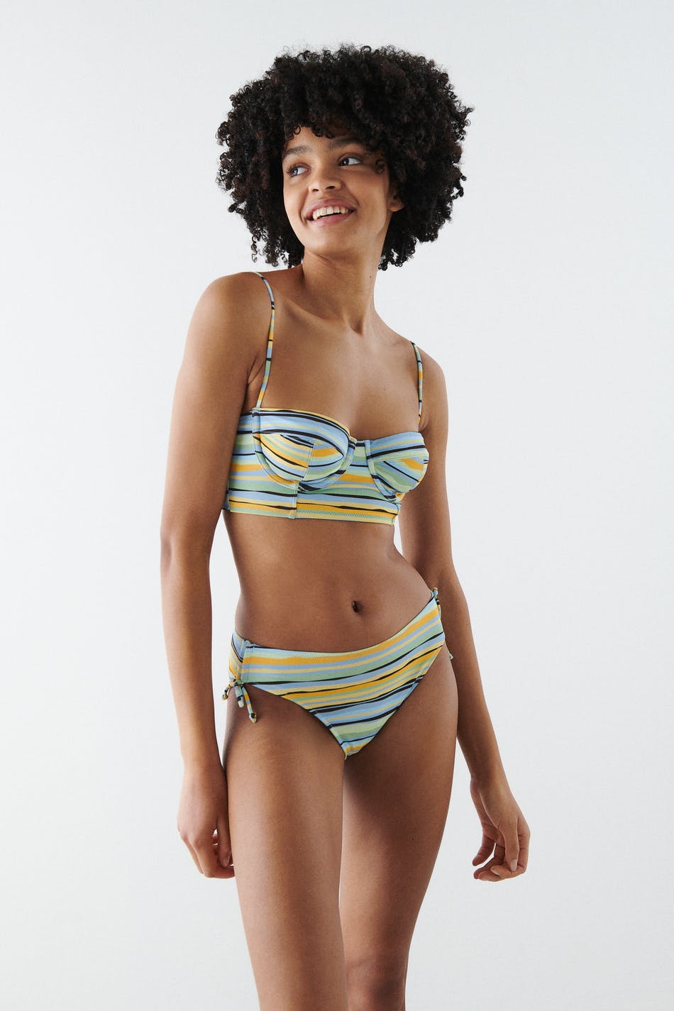 Gina Tricot Klara bikini top L  Multi stripe (6163)