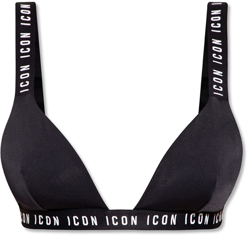 Dsquared2 Swimsuit Top With Logo Sort Female