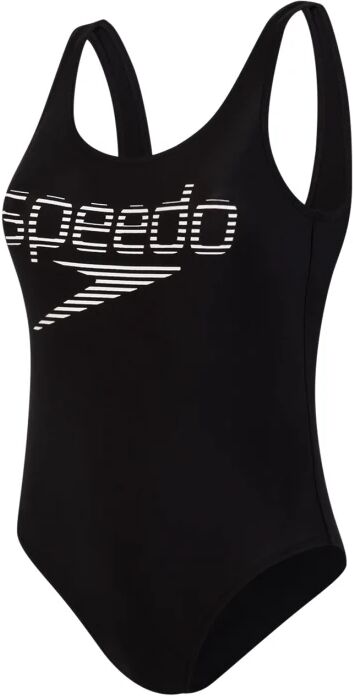 Speedo Stripe Logo Deep U-back Sort