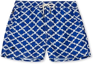 OAS Printed Swim Shorts Blue Morocco