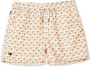 OAS Printed Swim Shorts Beige Palm