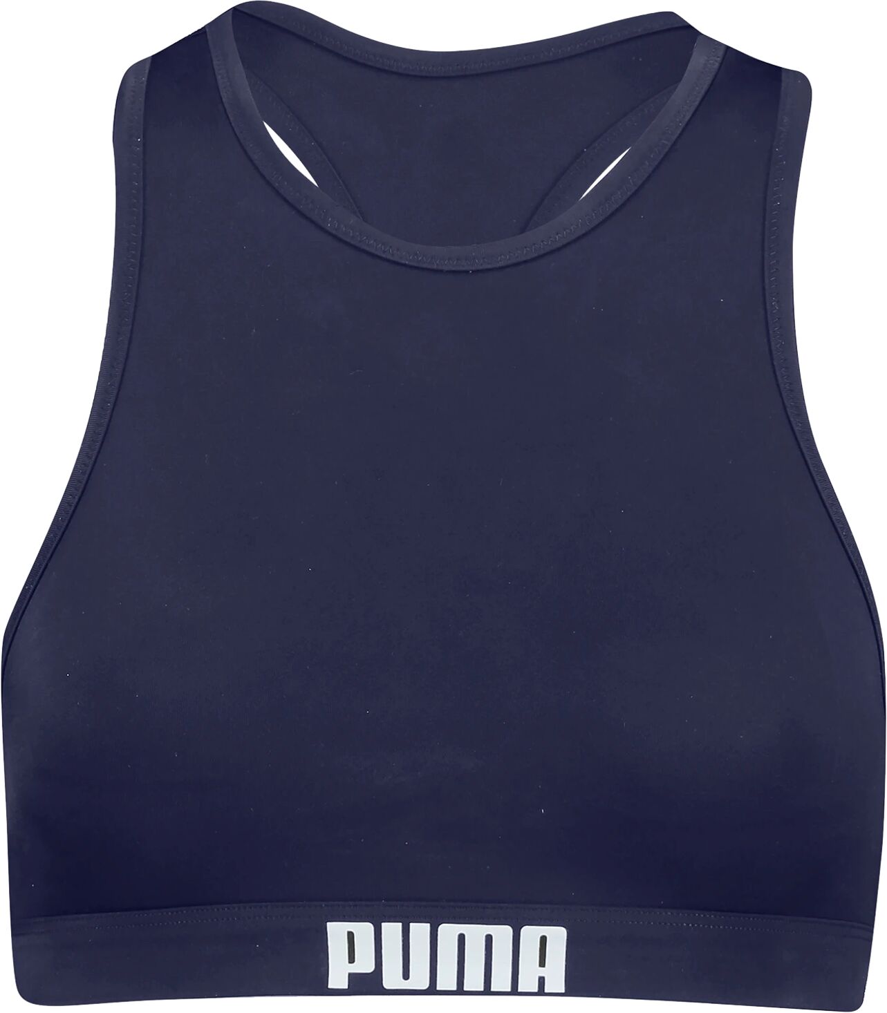 Puma Racerback Swim Top, bikinitopp dame M navy