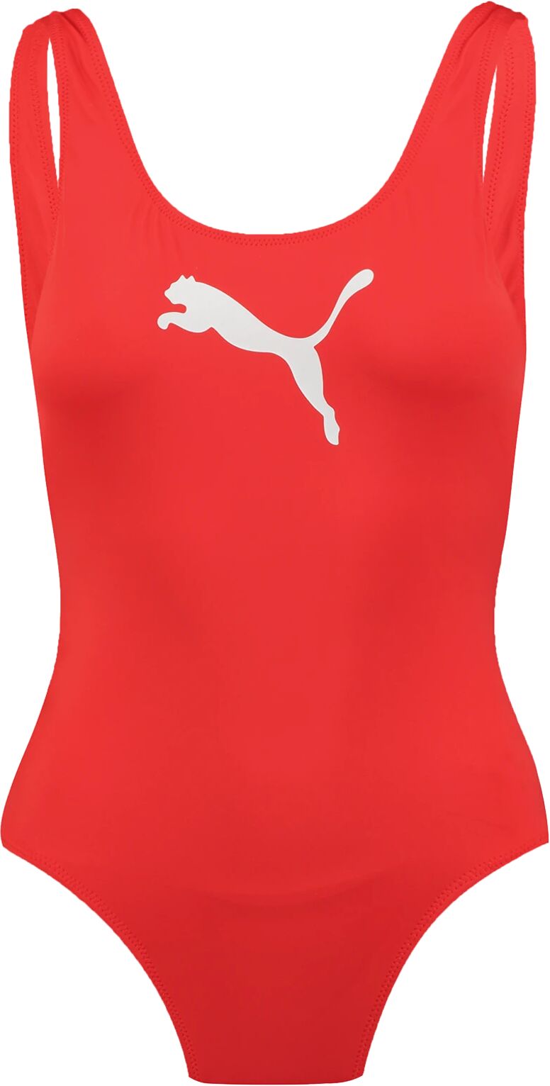 Puma Swim Women Swimsuit 1p, badedrakt dame S RED