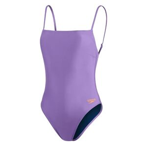 Speedo Adjustable Thinstrap Swimsuit Dam, Purple, 38