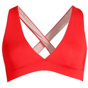 Casall V-Neck Crossback Bikini Top Dam, Summer Red, 42