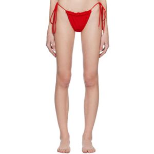 Magda Butrym Red Ruched Bikini  - Red - Size: FR 34 - female