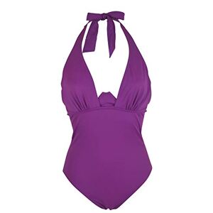 Pour Moi New Instaglam Cut Away Swimsuit/Swimming Costume - Purple - (81005) (36E)