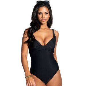 Pour Moi Womens 26606r Valencia Padded Control Swimsuit - Black Elastane - Size 34g