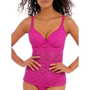 Freya Womens Sundance Tankini Top - Pink Nylon - Size 36dd