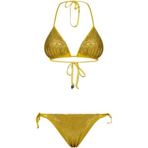 Fisico , Women's Clothing Swimwear Yellow Ss24 ,Yellow female, Sizes: S