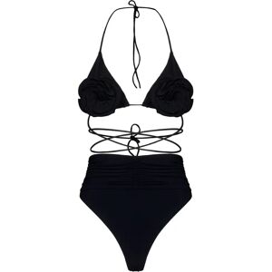 Magda Butrym , Black Triangle Bikini Swimwear ,Black female, Sizes: S, 2XS