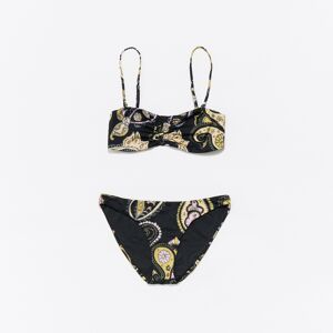 BIMBA Y LOLA Black paisley bandeau bikini PAISLEY BLACK L adult