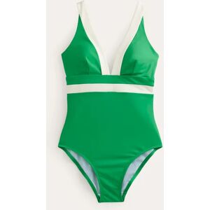 Core Panel Swimsuit Green Women Boden 14 Female