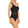 Everyday Sunday Women's Items Semi High Leg One Piece Swimsuit in Black (1139M)   Size 14   HerRoom.com