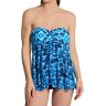 Profile by Gottex Women's Moroccan Escape Bandeau Flyaway 1 Pc Swimsuit (ME2045)   Size 8   HerRoom.com