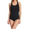 Speedo Women's Active Pebble Texture X-back One Piece Swimsuit in Black (7723420)   Size 8   HerRoom.com