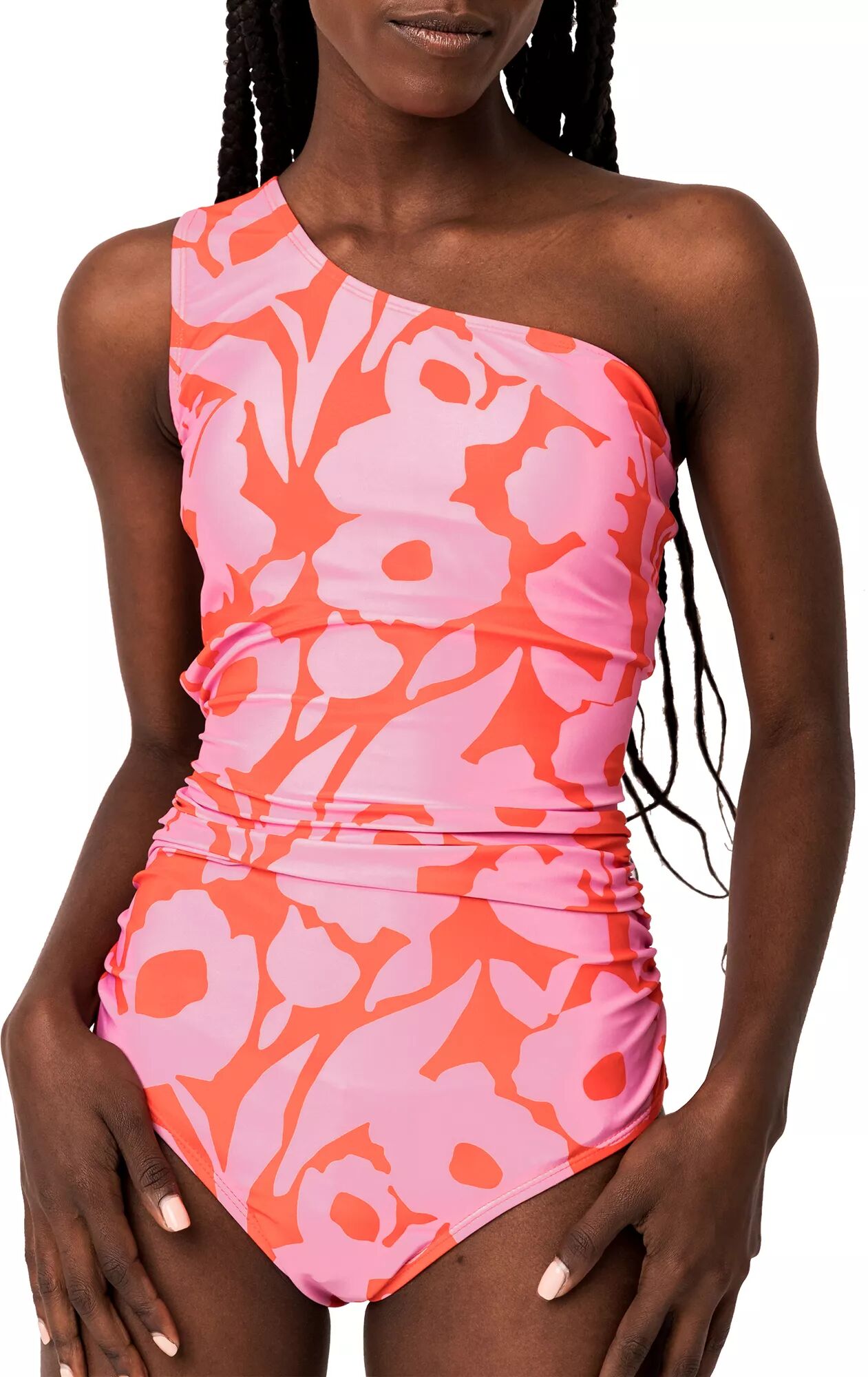 Photos - Swimwear Nani  Women's Cascade One Piece Swimsuit, XL, Pink 22tmtwwcscdnpcx