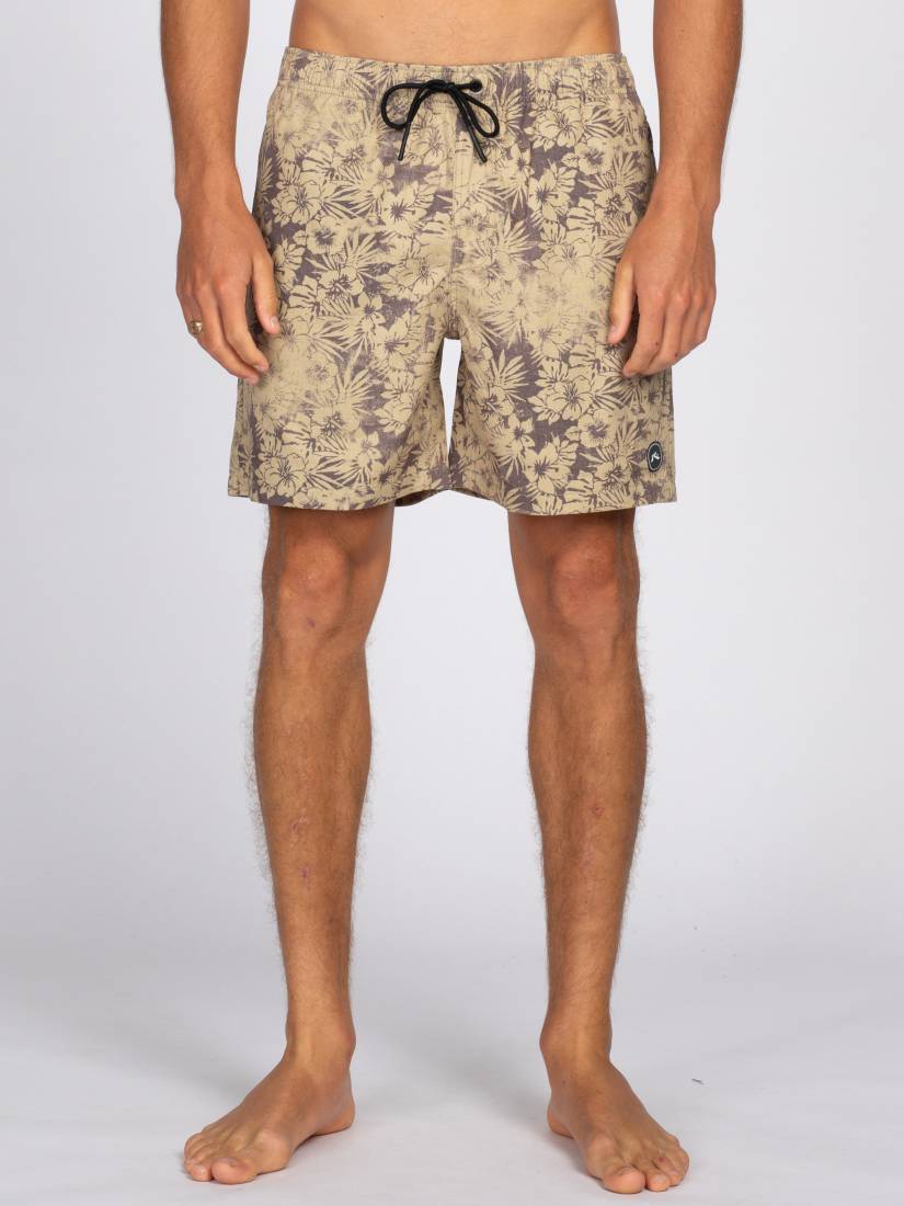 Rusty Sun Kissed Elastic Boardshort Boys - Ochre Rusty Australia, 10 / Ochre